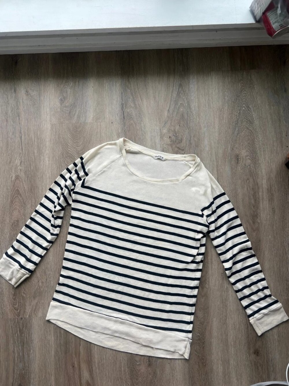 TNA Aritzia Striped Long Sleeve Top